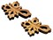Handcrafted Olive Wood Cross Pendant: Bethlehem Made Floral Design Symbolizing Faith | 35x26mm